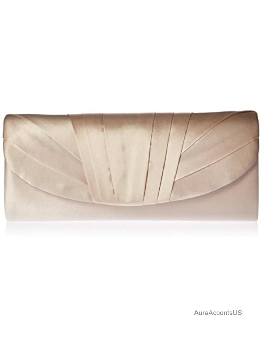 Satin Tuxedo Flap Evening Clutch with Chain Strap